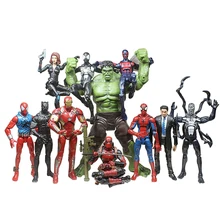 Marvel Avengers Alliance 3 Iron Spiderman,Captain America ,Deadpool Marvel Legends Action Figure Toys Christmas New Year Gift