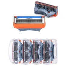 4pcs/lot Razor Blades 5 Layer Blades Shaving for Gilettee Fusion Power Shaver Blades For Gillette Proglide machine