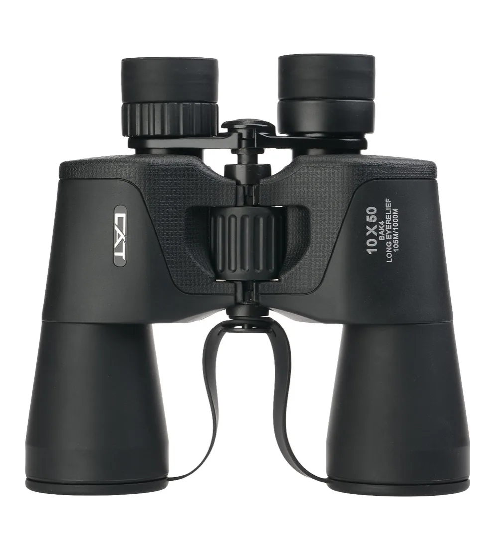 Cat JOY 10x50 Porro Binoculars, Metal Chassis, BaK4 Prism, Multi