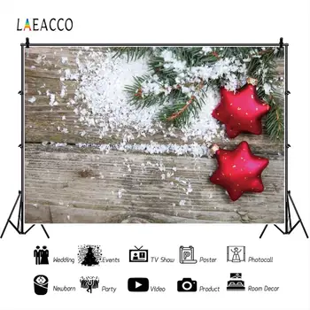 

Laeacco Free High Resolution Photography Backdrops Star Snow Wood Customized Photographic Backgrounds Props For The Photo Studio