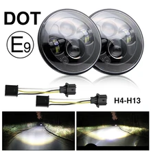 CO LIGHT faros Led 7 pulgadas Hi-Lo 50W 30W 5000lms 3000lm para Moto bicicleta Lada Niva UAZ Offroad 4x4 de 12V 24V