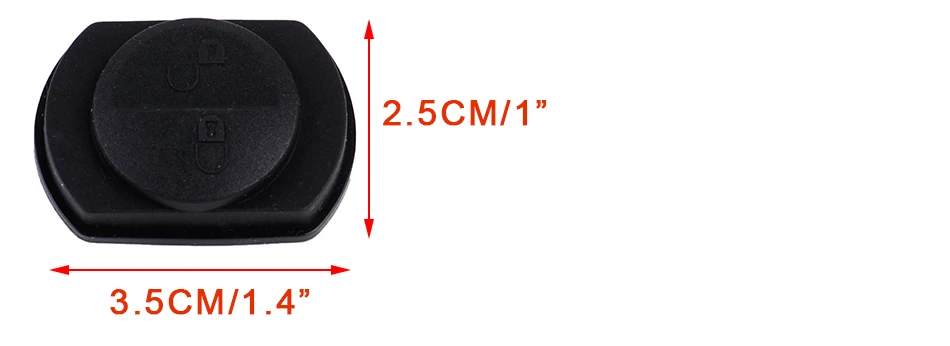 CITALL 2 кнопки Замена резины коврик подходит для Mitsubishi Colt Warrior дистанционного брелока