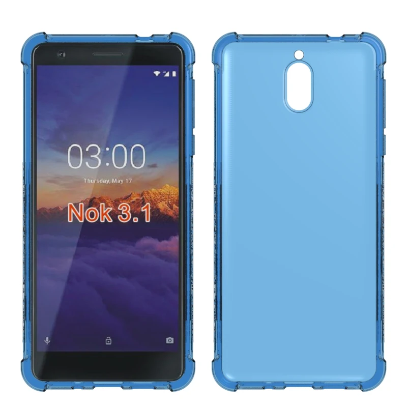 Брендовый противоударный мягкий силиконовый чехол из ТПУ для Nokia 2,1/3,1/5,1 чехол защитный чехол