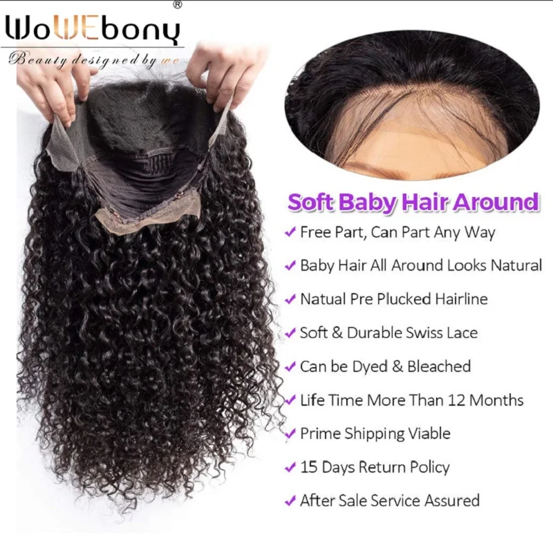 

Curly Human Hair Wig Pre Plucked With Baby Hair Remy 13*4 Brazilian Wigs Glueless Lace Front Human Hair Wigs For Black Women