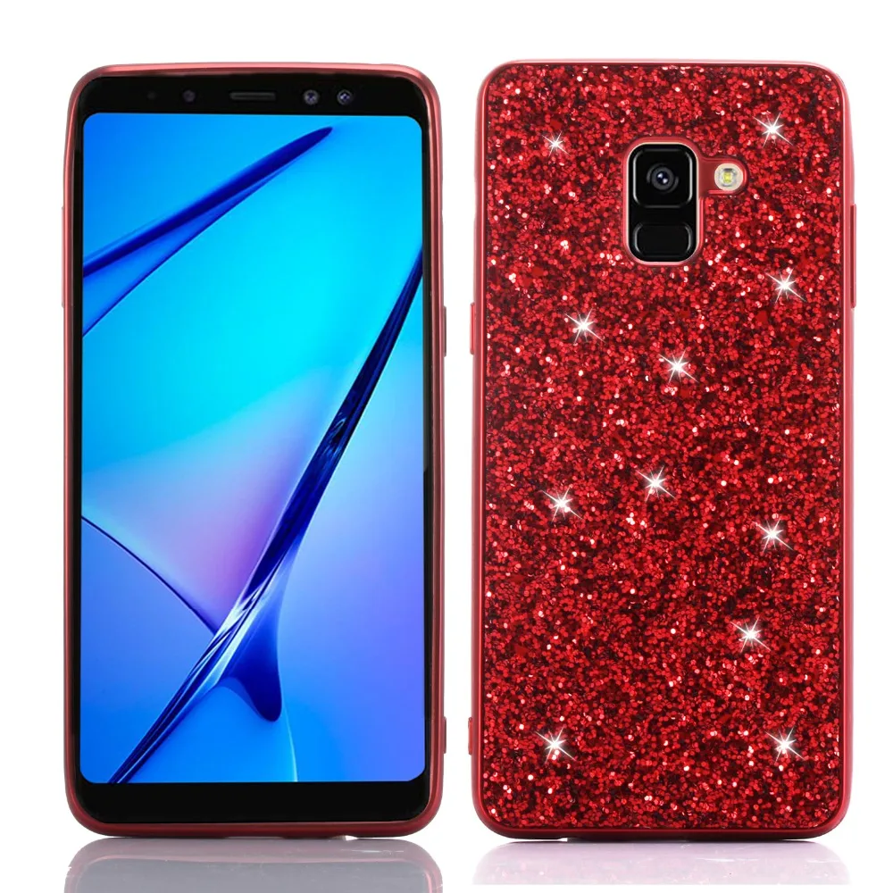 Блестящий чехол для Samsung j6 j4 A6 A8 S8 S9 plus Роскошный Шикарный Note 9 8 A6s A7 J4 J6 J8 2018 J72017