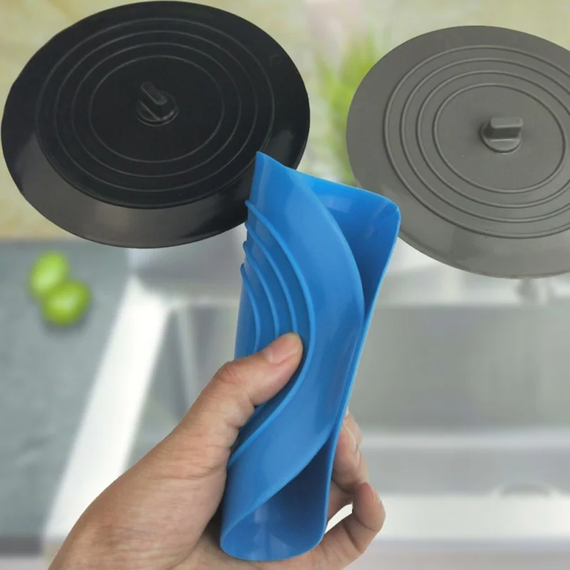 1 шт. универсальная Силиконовая пробка для ванной раковины стопор для волос пробка для слива круглая крышка инструмент для ванной кухни