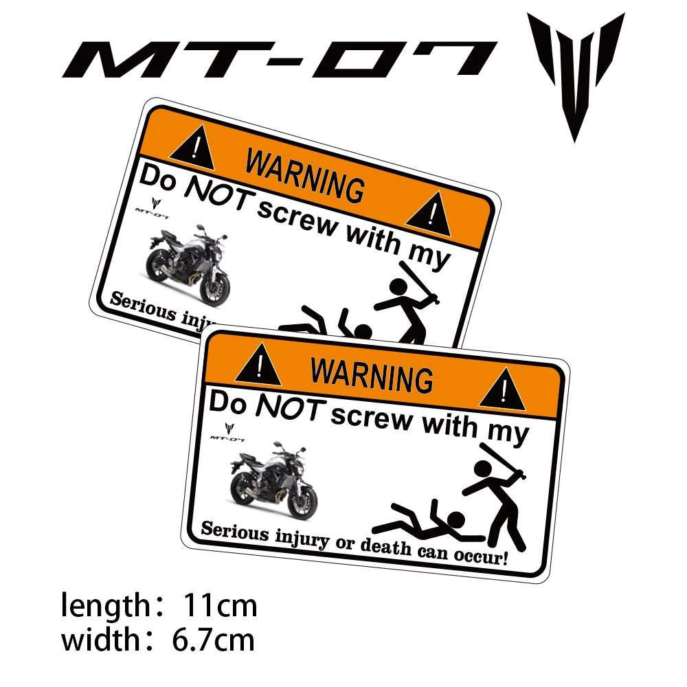 KODASKIN мотоцикл дешевые 2D креативные Предупреждение ющие наклейки Наклейка для YAMAHA mt-07