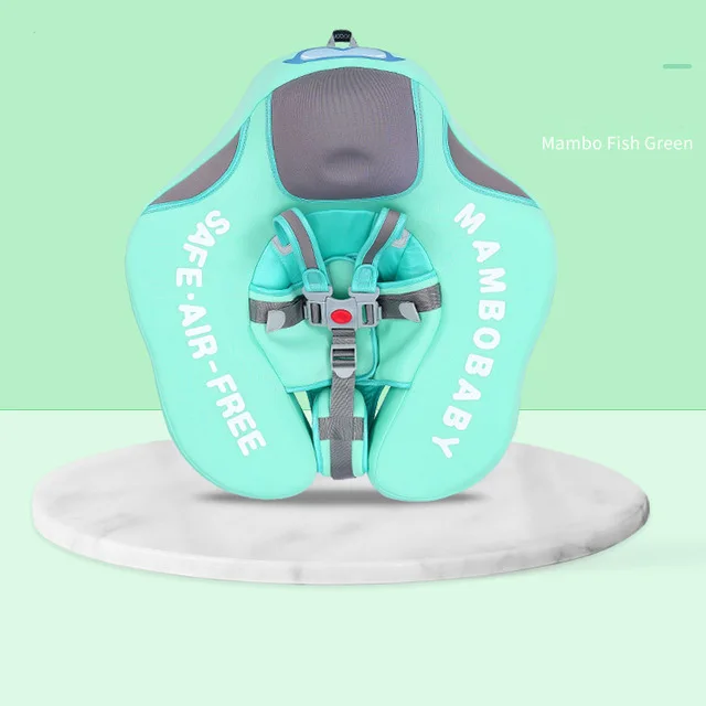 green UPF 50 Mambo детский плавающий круг для плавания с защитой от ультрафиолета детский плавающий с навесом без необходимости надувной шеи плавающий тренажер для плавания - Цвет: green
