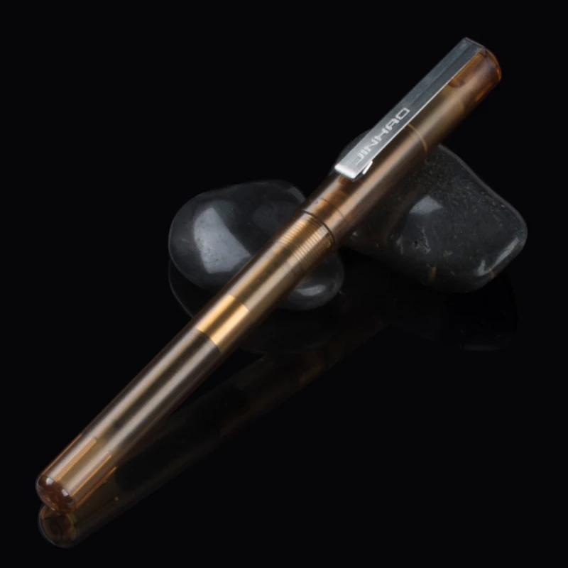 JINHAO 991 металлические прозрачные чернильные ручки 0 5/0 38/nib школьные и офисные