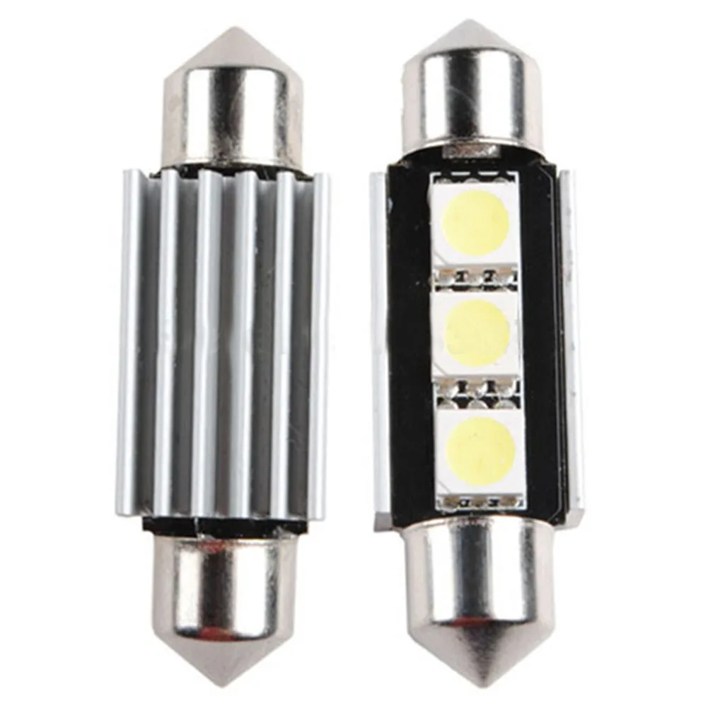 

1x CANBUS Error Free C5W 36mm Festoon Cold White 3 SMD DE3423 12v Car Interior Bulb Double pointed lamp