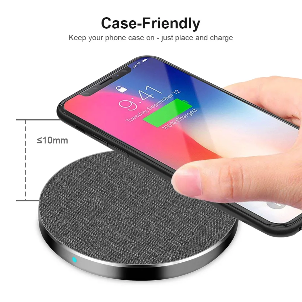 PORTEFEUILLE for Samsung qi wireless charger fast xiaomi pad chargeur induction iphone 8 plus XS XR | Мобильные телефоны и