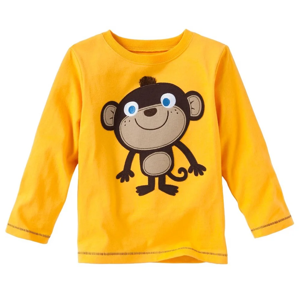 Yellow Monkey Baby Boys Clothes Long Sleeve t shirts children tees