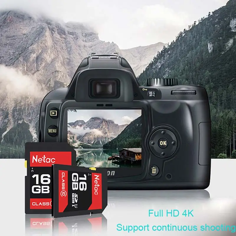Netac SD Card 16GB Memory Card High Speed Up to 90MBs Full HD 4K DJ Music Dropshipping carte sd 16gb for Digital DSLR Camera (6)