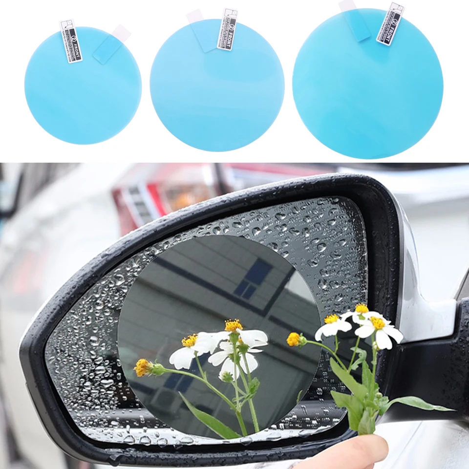 

2PCS/set Car Sticker Anti-fog Car Rearview Mirror Car Rearview Mirror Film Anti-glare Rainproof Rain Window Transparent Film