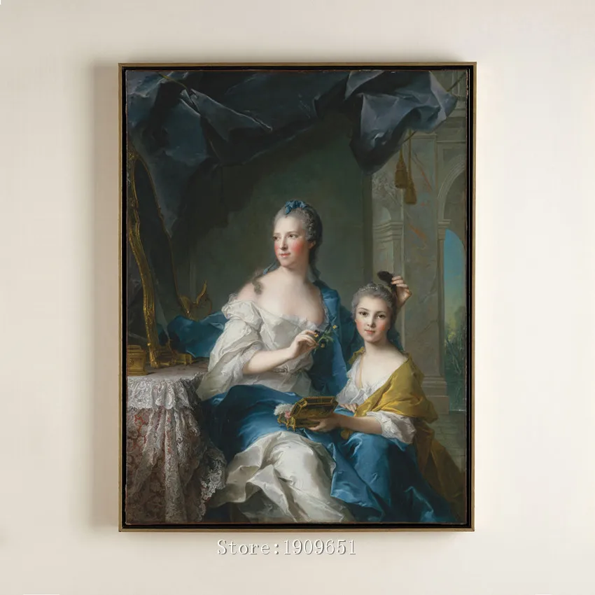 

classical court figures dame palace scenery canvas printings oil painting printed on cotton no frame wall art decoration picture