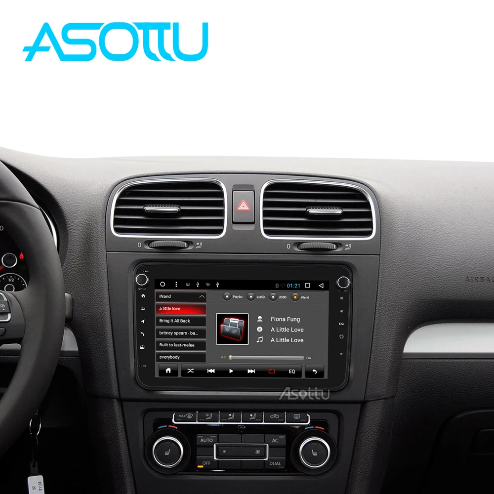 Discount Asottu CDZ8060 android 8.1 car dvd gps navigation for skoda for volkswagen golf polo tiguan passat 2 din gps player car stereo 1