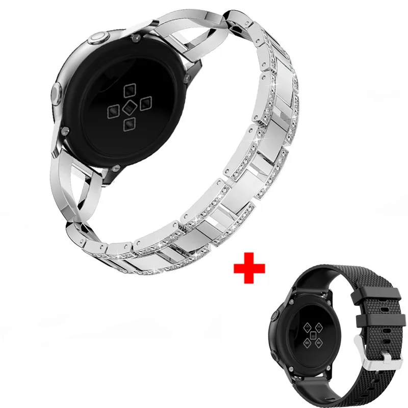 Color14 2 In1 часы ремешок для samsung Galaxy Watch Active 42 мм ремешок для Шестерни S2 умный ремешок для часов браслет для Galaxy Watch Active полосы - Цвет: Color14