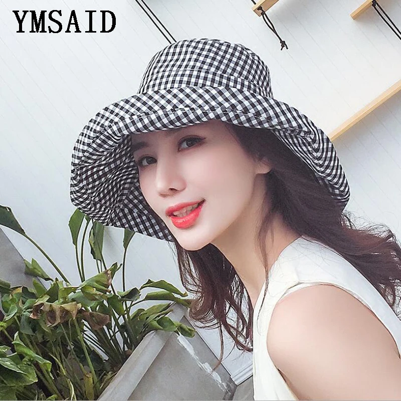 

Ymsaid 2018 New Summer Fashion Tide Foldable Cap Sun Hat Woman Fisherman Hat Aimple All-match Woman Dome Hat