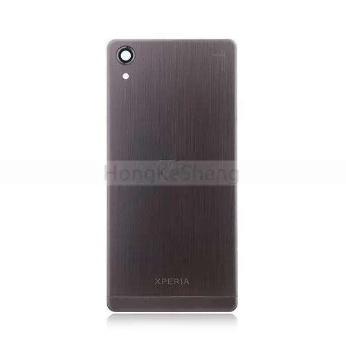 Black Japan no logo Для sony Xperia X Перформа OEM крышка батареи с наклейкой+ объектив камеры задний корпус для X Перформа F8131 SO-04H F8132 - Цвет: Black Japan no logo