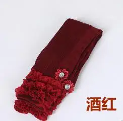 purplish red Зимние леггинсы для маленьких девочек детские Осенние Теплые Kinderkleding Meisjes Broeken женские леггинсы Macrame брюки-карандаш до щиколотки - Цвет: purplish red