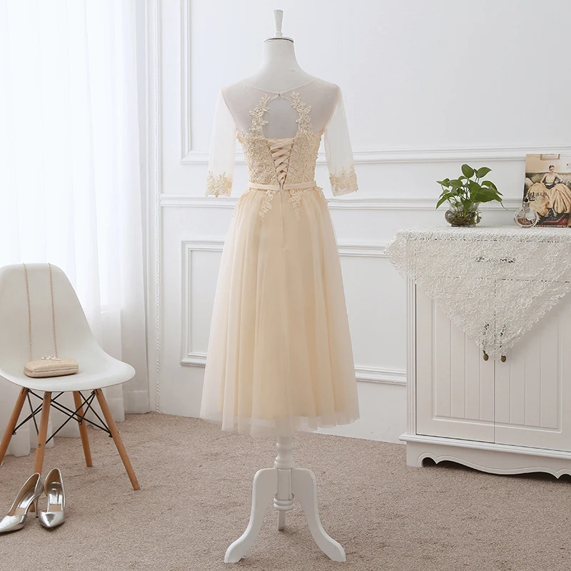 Robe de soiree небесно-голубое с глубоким вырезом на шнуровке прозрачное с вышивкой ТРАПЕЦИЕВИДНОЕ длинное вечернее платье vestido de festa формальное платье для выпускного вечера