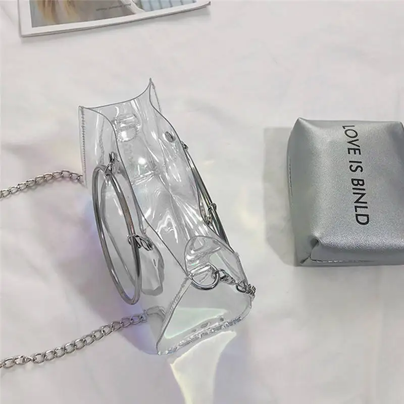 Transparent Square handbag Shoulder Bag Crossbody Bag for Women 2019 Messenger Bags women's bag bolsa feminina sac a main 40AP018