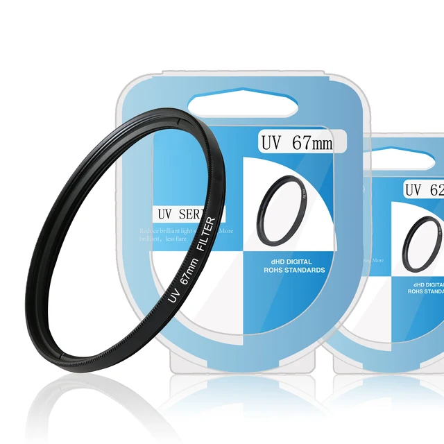 40.5 43 46 49 52 55 58 62 67 72 77 82mm UV Digital Filter Lens for canon nikon Sony DSLR SLR Camera with package box