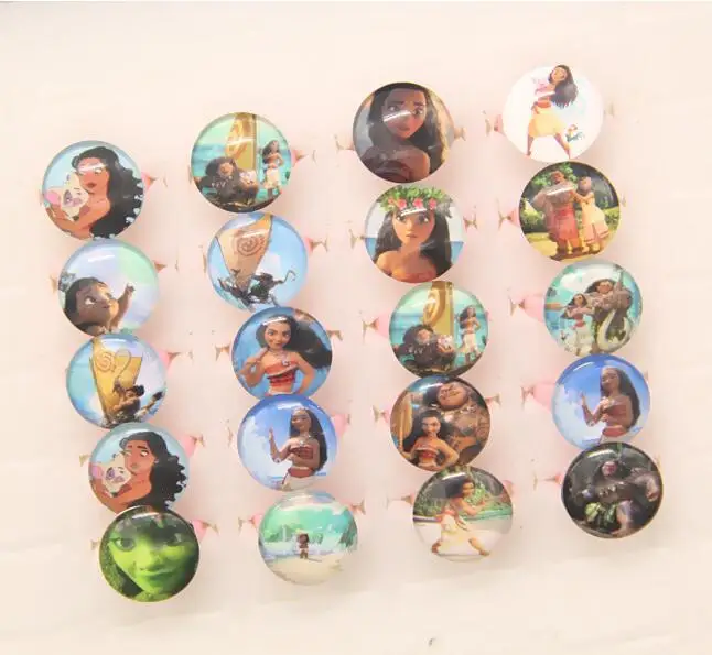 

Free shipping 50 pcs Wholesale Popular Cartoon moana Princess Fashion Girls Children Kids Rings JZ-100