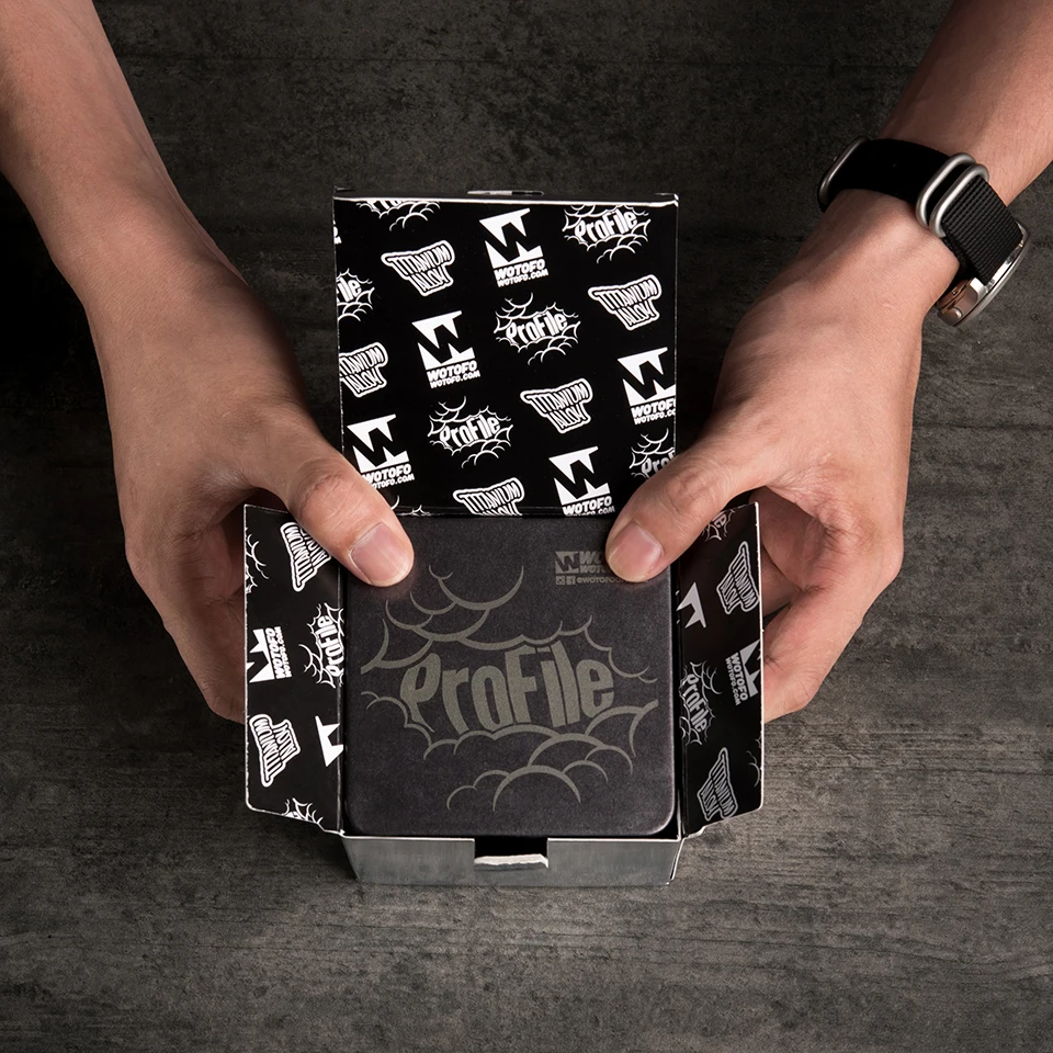 Original Wotofo Profile RDA 24mm rebuildable dripping atomizer with Mesh Style Coil regularsquonk pin juice taster RDA  (1)