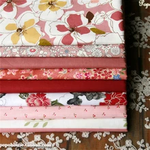 160x50 см Twill Ретро капок красного цвета Ткань Цветочный DIY ремесло Чистый хлопок Ткань DIY скатерти, украшения дома