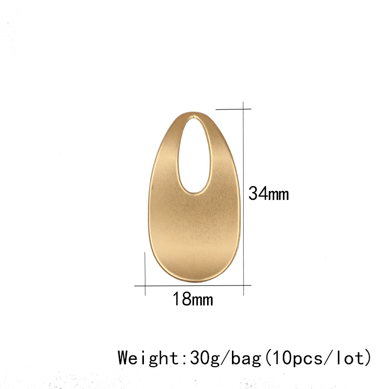 10 шт./лот 34*18 мм цинковый сплав золото Мода Геометрические искаженные капли воды Полые Подвески для DIY серьги ювелирные аксессуары