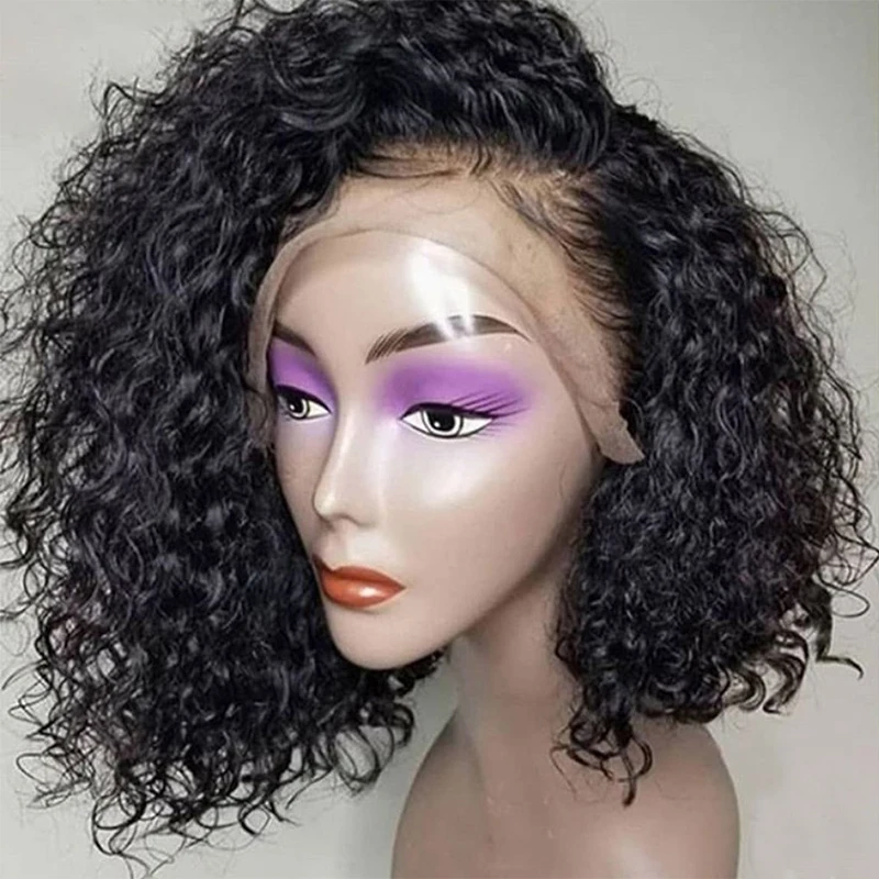Curly Bob Wig 130 Density Glueless Full Lace Wig Peruvian Human Hair For Women Free Part Hairstyle You May Remy Hair Curly Bob Wig 130 Density Glueless Full Lace Wig Peruvian Human Hair For Women Free Part Hairstyle You May Remy Hair