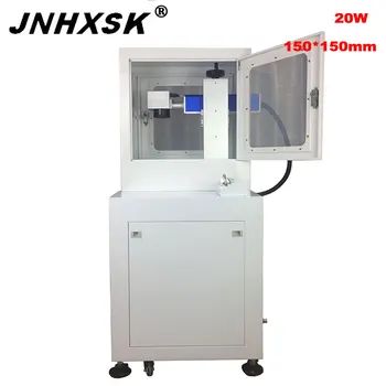 

JNHXSK 20W 150x150mm fiber laser marking machine for metal materials phone case lighter U disk with different kinds