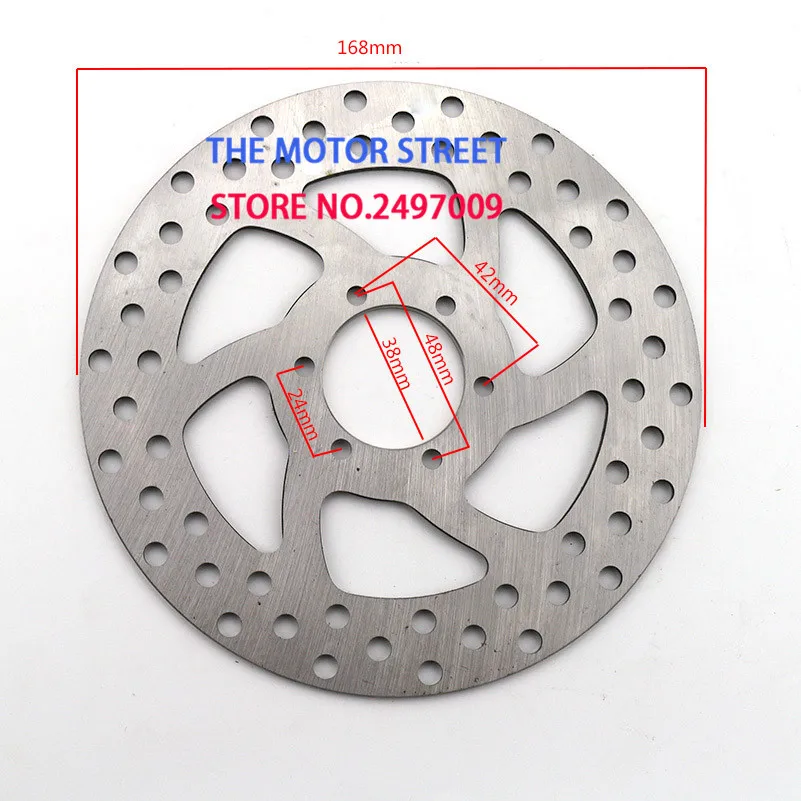 

free shipping good quality 168mm 38mm with 6 hole Brake disc plate DISC Mounting Hole for Electric Scooter