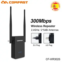 Comfast 300 Мбит/с беспроводной Wi Fi Маршрутизатор 802.11n/b/g Dual Band 2,4 г Extender Ретранслятор мини сигнала усиливающий посторитель