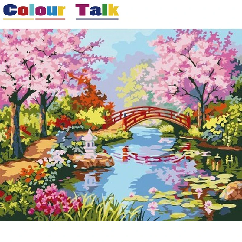 DIY Oil Painting by Numbers Hand Painted Oil Drawing on Canvas Painting Wall Pictures for Living Room Home Decor Art Work P-0183 DIY Oil Painting by Numbers Hand Painted Oil Drawing on Canvas Painting Wall Pictures for Living Room Home Decor Art Work P-0183