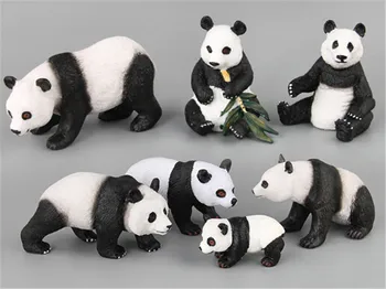 

Simulation New Style Panda Action Figures Cute Animal Panda Doll Plastic Model Toy Decoration Gift