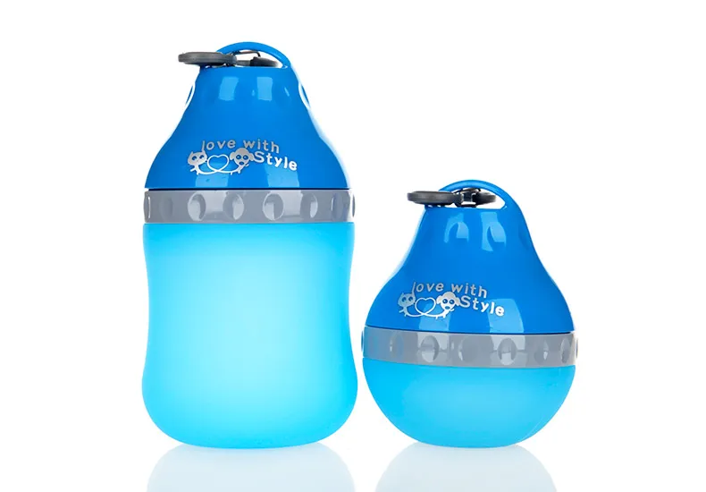 Collapsible Small Dog Watering Bottle Outdoor Portable Lightweight Drinking Bottle ABS+Silicone Material Safe and Clean (8)