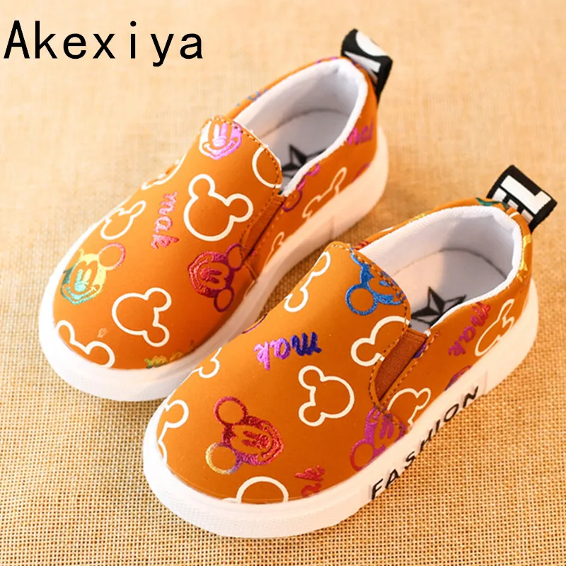 Akexiya New Children Shoes for Girls Boys Sneakers Jeans Canvas