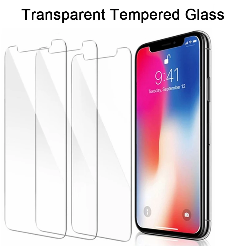 

Toughed Mobile Phone Tempered Film for iPhone 11 Pro XR X 5S SE 5 Front Screen Protector Glass for iPhone 7 8 6 6S Plus XS Max