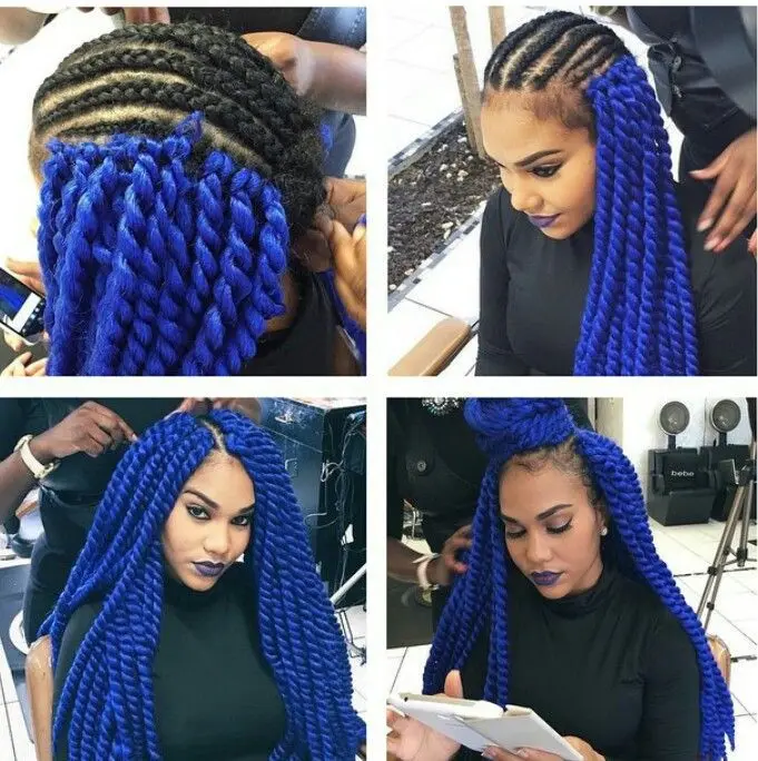 12 Inch Cubic Twist Crochet Braids Hair Extensions Ombre Braiding
