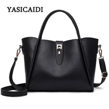 Souple PU Sacs À Main En Cuir Grand Femmes Messager Sacs De Mode Dames Épaule Sac Fille Hobos Hasp Designer Composite Sac Bolsa