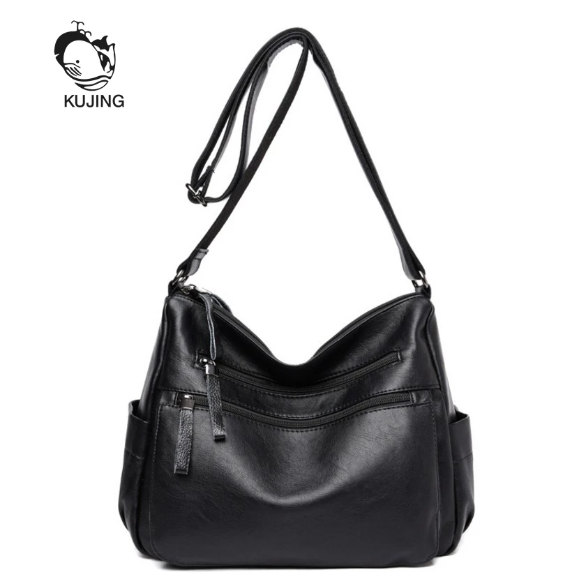 

KUJING Women Handbags High Quality Women Shoulder Messenger Bag Fashion Large-capacity Middle-aged Mother Bag Casual Women Bag