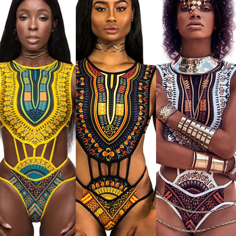 

New 2018 Summer Women Ethnic Fringe Design Swimwear One Piece Monokini Hollow Out Backless Swimsuit Yellow White Black Plus Size