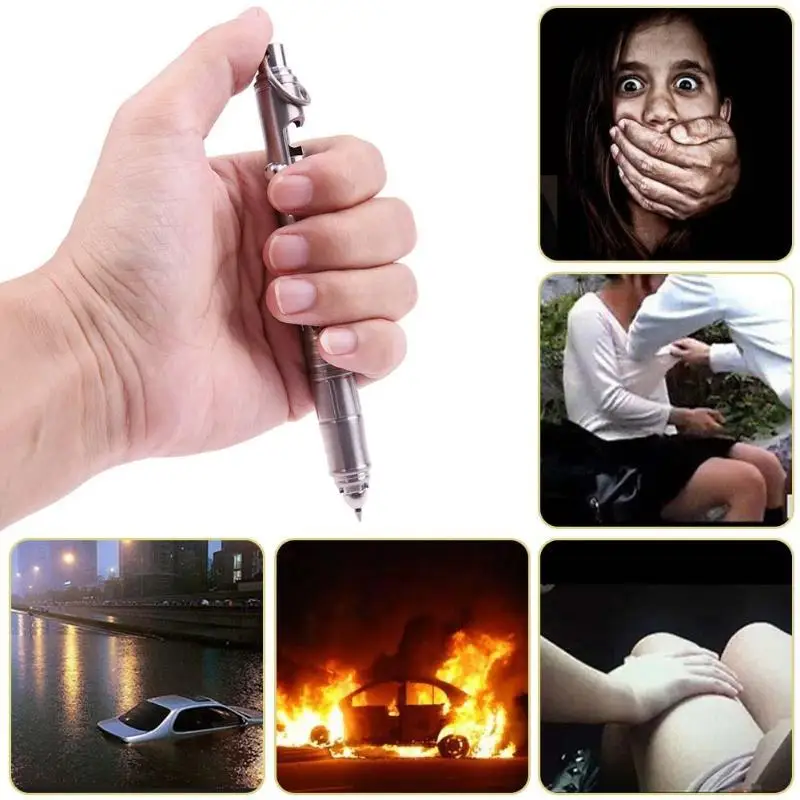 

TC4 Ti Alloy Multifunction Gel Pen Bolt Switch Outdoor EDC Self Defense Pen Camping Accesspries Tools