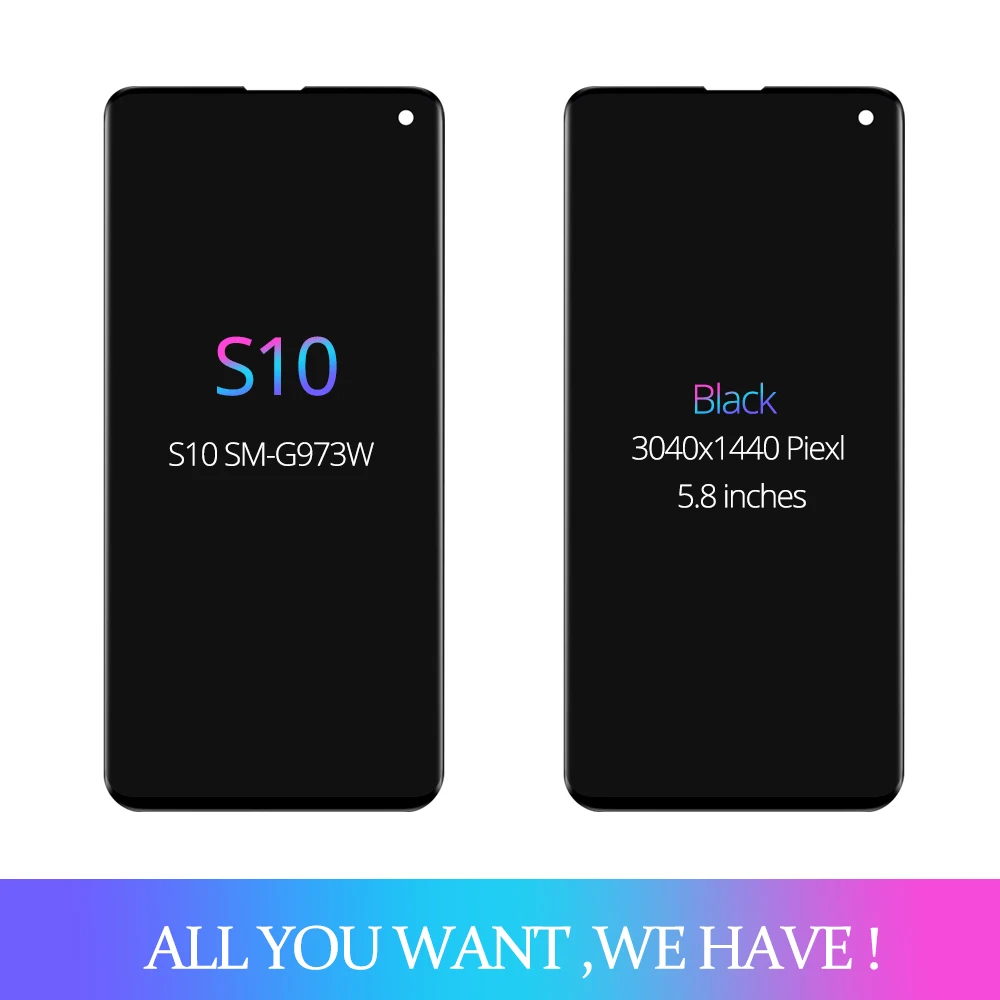 5,8 '' Для samsung Galaxy S10 SM-G9730 G973F G973U G973N ЖК-дисплей сенсорный экран дигитайзер в сборе для samsung S10 lcd