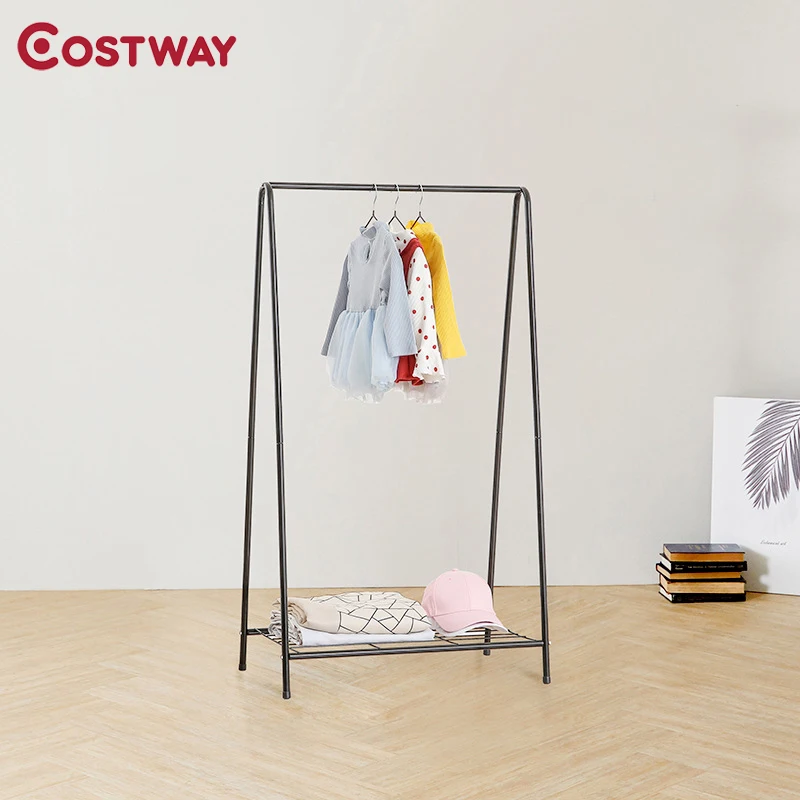 COSTWAY شماعات ملابس معطف رف الطابق شماعات خزانة لتخزين الملابس الملابس تجفيف رفوف بورت manteau kledingrek perchero دي فطيرة COSTWAY شماعات ملابس معطف رف الطابق شماعات خزانة لتخزين الملابس الملابس تجفيف رفوف بورت manteau kledingrek perchero دي فطيرة