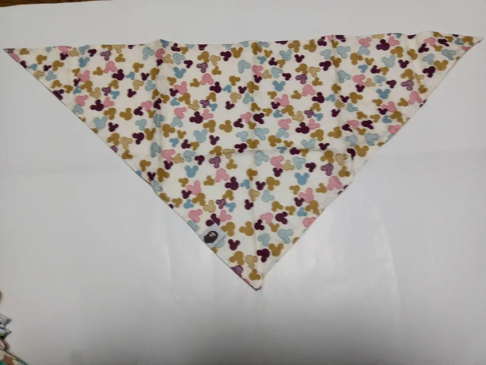 

10pcs/lot 2017 Hot sale Dog Puppy Pet cotton Mickey bandanas Collar scarf Pet tie Y117