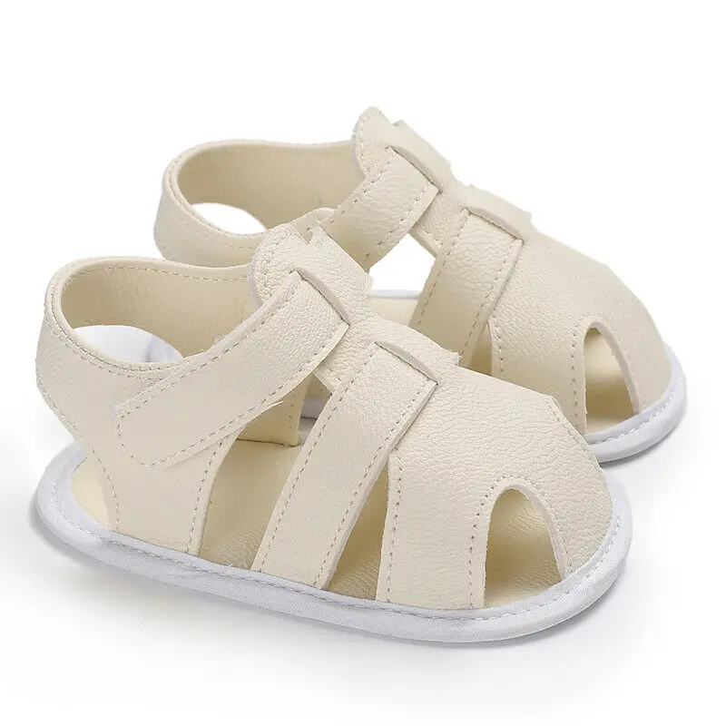 

2019 Summer Baby Boys Girls Sandals Infant Soft Flat Sole Shoes PU Leather Moccasins Shoes Unisex Baby Hollow Out Sandals 0-18M