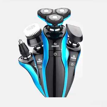 

USB Charge Electric shavers for men shaving machine Rechargeable Waterproof Razor Wash face Nose trimmer Multifunction 3 blade